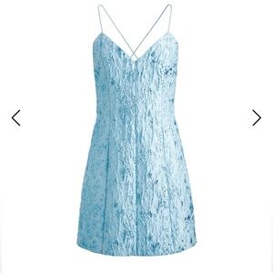 Alice + Olivia Sky Blue Mini Dress